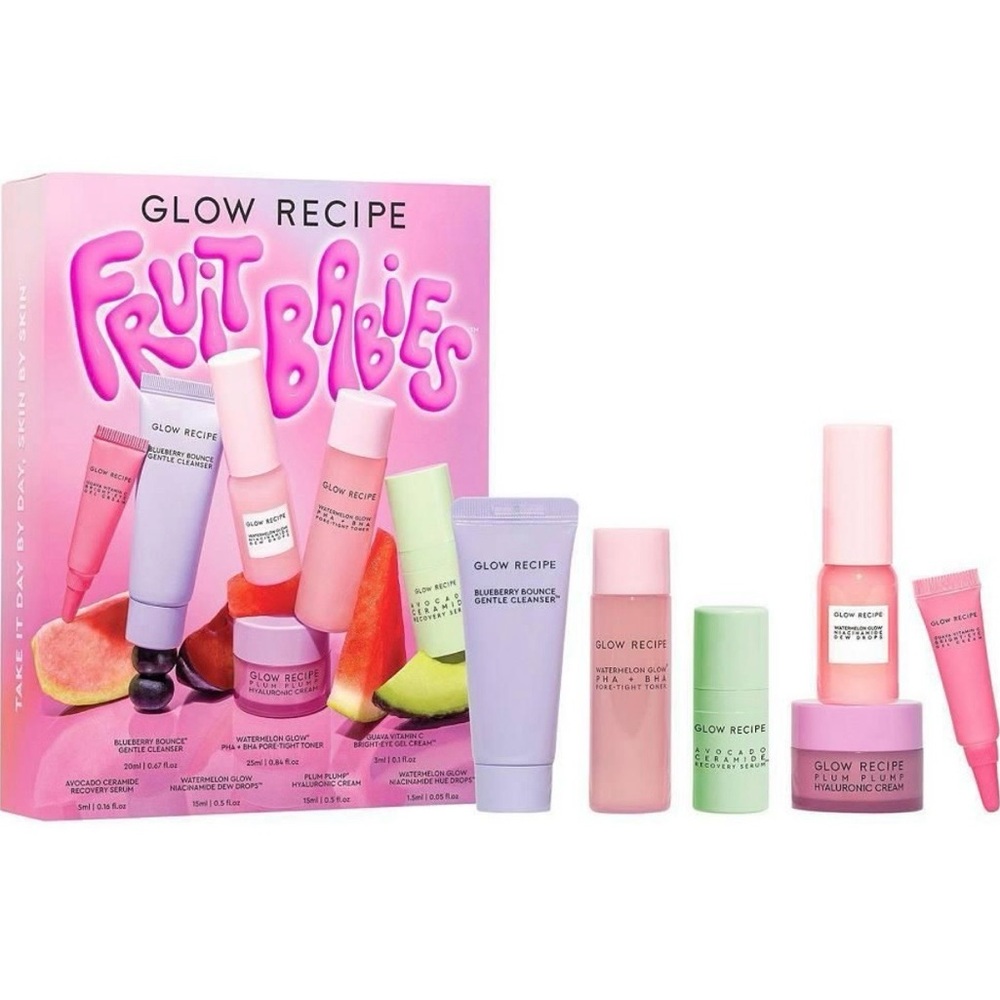 Glow Recipe Fruit Babies Skincare Set - Pink and Green